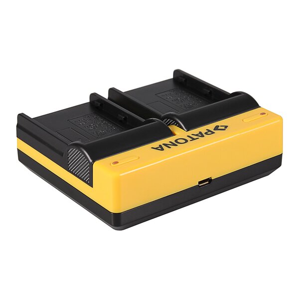 Patona Dual Ladegerät für Konica Minolta Nikon EN-EL3 Dynax 5D 7D Nikon EN-EL3 Minolta inkl. Micro-US 