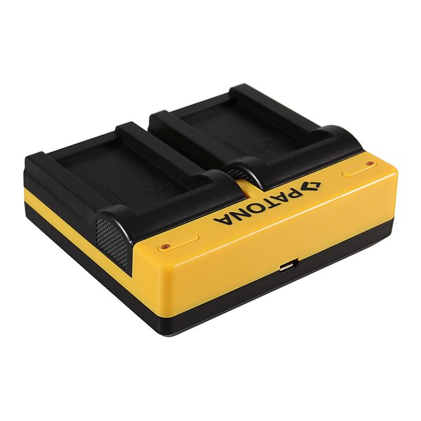 Patona Dual Ladegerät für Konica Minolta Minolta NP-200 Dimage X Xg Xi Xt Xt Biz inkl. Micro-USB Kabe 