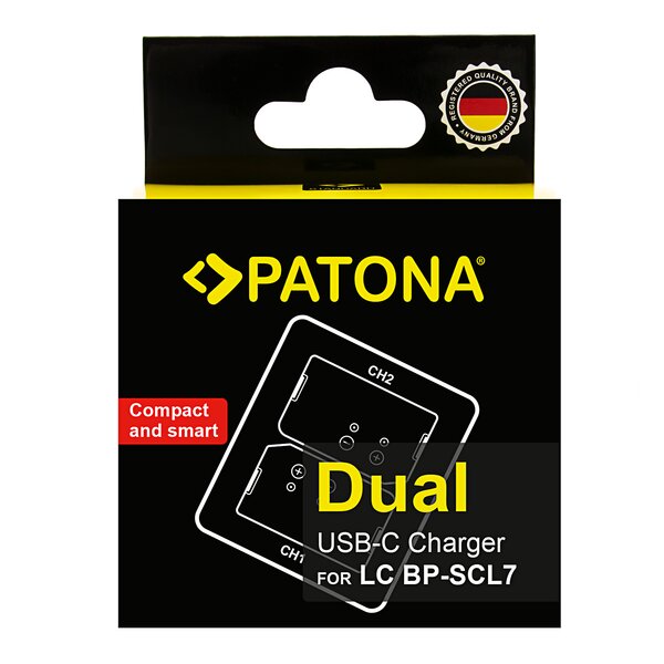 Patona Dual Ladegerät für Leica  BP-SCL7