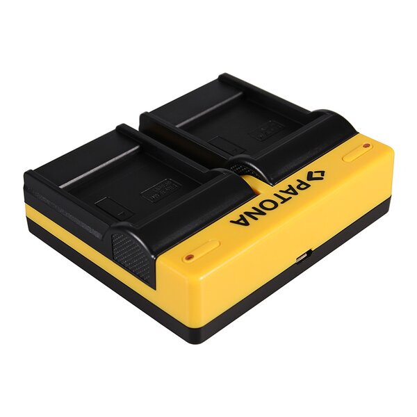 Patona Dual Ladegerät für Samsung IA-BP85ST HMX H104 H104 H105 H105 H106 H106 HMXH100 incl. Micro-USB Kabel 