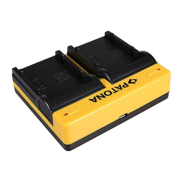 Patona Dual Ladegerät für Samsung SB-P90A SC SC105L SC-105L SCM105 SC-M105 SCM105S incl. Micro-USB Kabel 