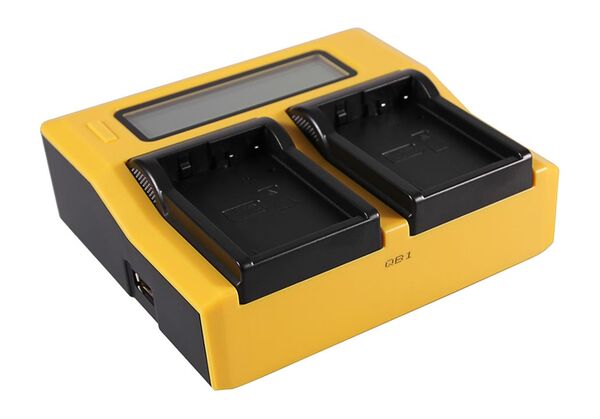Patona Dual LCD USB Ladegerät für Canon  BLD10E