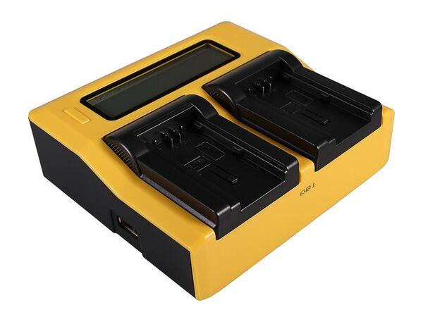 Patona Dual LCD USB Ladegerät für Canon  BP-718 727	   