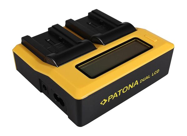 Patona Dual LCD USB Ladegerät für Canon  BP-718 727	   