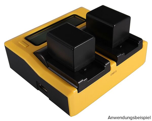 Patona Dual LCD USB Ladegerät für Canon  BP-718 727	   