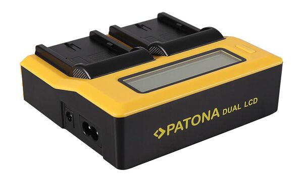 Patona Dual LCD USB Ladegerät für Canon  BP508 BP-508 BP512 BP-512 BP522 BP-522