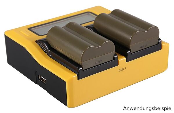 Patona Dual LCD USB Ladegerät für Canon  BP508 BP-508 BP512 BP-512 BP522 BP-522