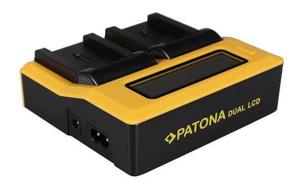 Patona Dual LCD USB Ladegerät für Canon  BP808 BP-808 BP819 BP-819 BP820 BP-820