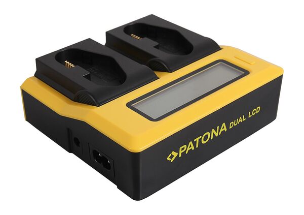 Patona Dual LCD USB Ladegerät für Canon  LP-E4 LP-E19