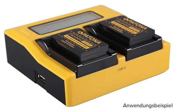 Patona Dual LCD USB Ladegerät für Canon  LPE12 LPE-12