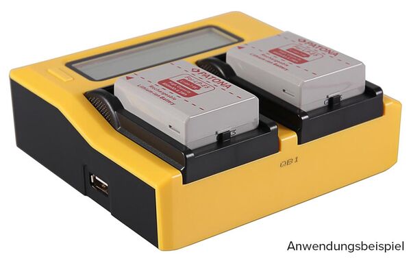 Patona Dual LCD USB Ladegerät für Canon  LPE5 LP-E5