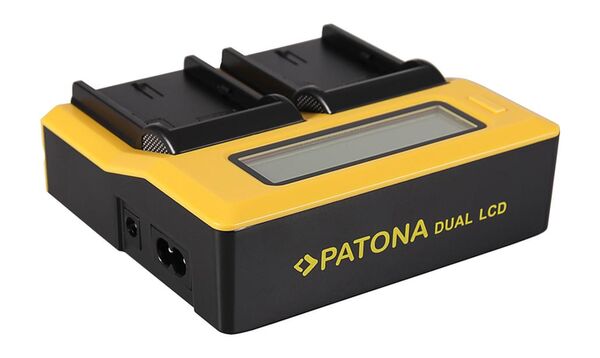 Patona Dual LCD USB Ladegerät für Canon  LPE6 LP-E6