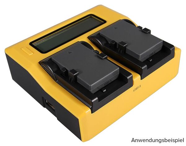 Patona Dual LCD USB Ladegerät für Canon  NB-1LH
