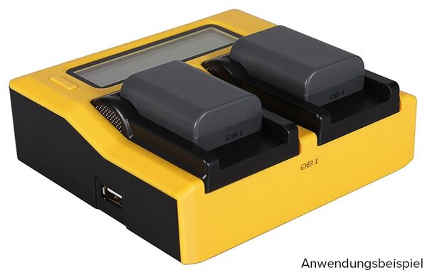 Patona Dual LCD USB Ladegerät für Canon  NB-2L