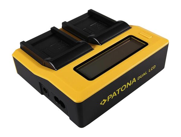 Patona Dual LCD USB Ladegerät für Canon  NB-4L