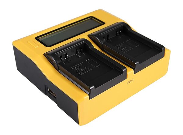 Patona Dual LCD USB Ladegerät für Canon  SLB-10A