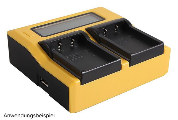 Patona Dual LCD USB Ladegerät für Fuji  NP-T125