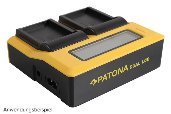 Patona Dual LCD USB Ladegerät für Fuji  NP-T125