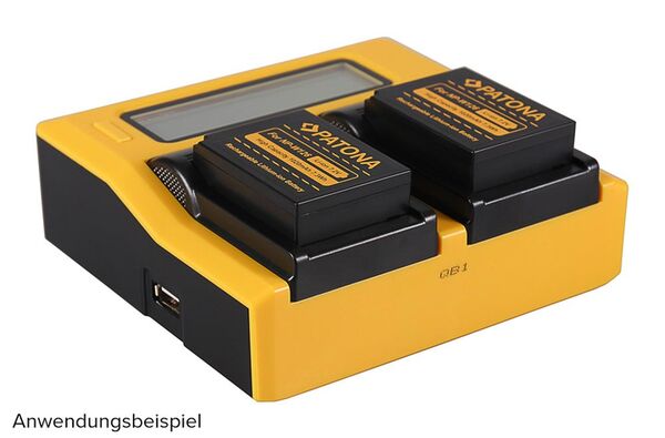 Patona Dual LCD USB Ladegerät für Fuji  NP-W126