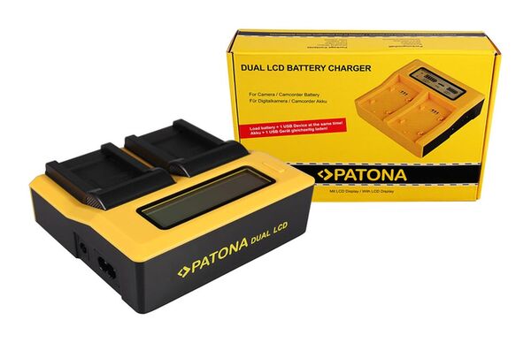 Patona Dual LCD USB Ladegerät für Nikon  EN-EL12