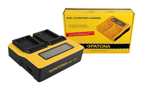 Patona Dual LCD USB Ladegerät für Nikon  EN-EL23