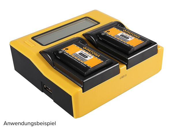 Patona Dual LCD USB Ladegerät für Nikon  EN-EL23