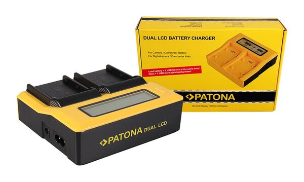 Patona Dual LCD USB Ladegerät für Nikon  EN-EL3