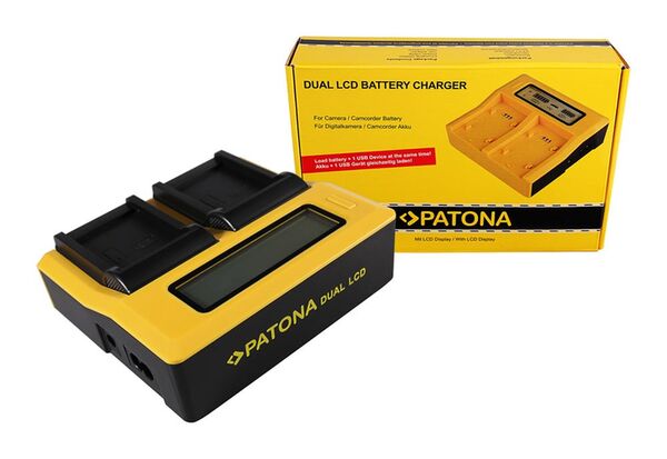 Patona Dual LCD USB Ladegerät für Nikon  EN-EL8