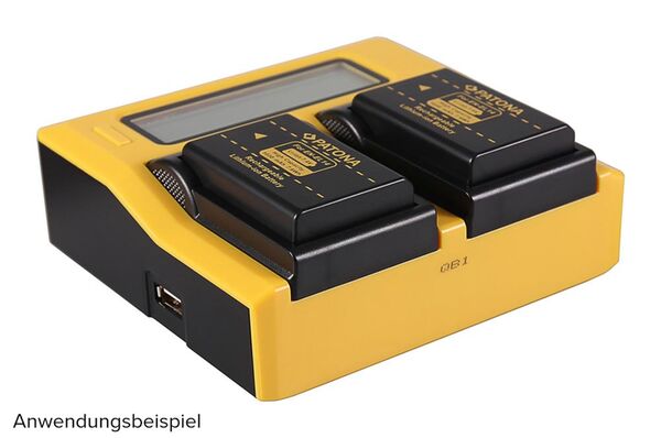 Patona Dual LCD USB Ladegerät für Nikon  ENEL14
