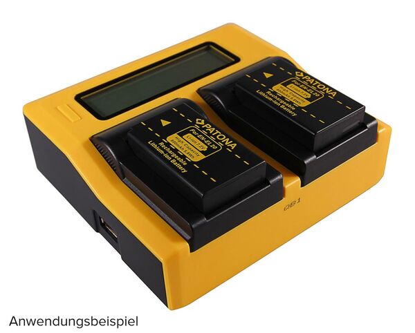 Patona Dual LCD USB Ladegerät für Nikon  ENEL20