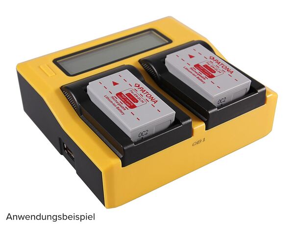 Patona Dual LCD USB Ladegerät für Nikon  ENEL24