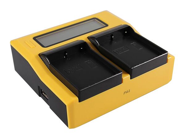 Patona Dual LCD USB Ladegerät für Olympus  BLH-1