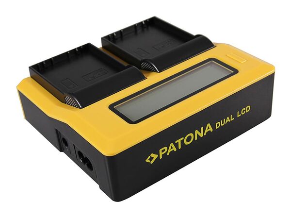 Patona Dual LCD USB Ladegerät für Olympus  BLH-1