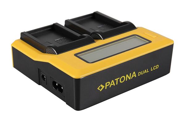 Patona Dual LCD USB Ladegerät für Olympus  BLS1