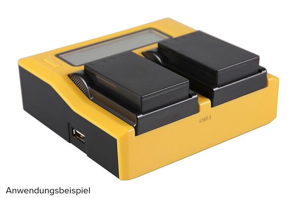 Patona Dual LCD USB Ladegerät für Olympus  BLS1