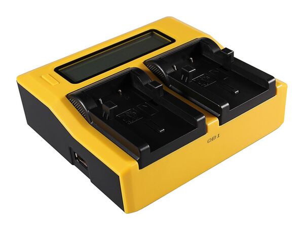 Patona Dual LCD USB Ladegerät für Olympus  Li-10B
