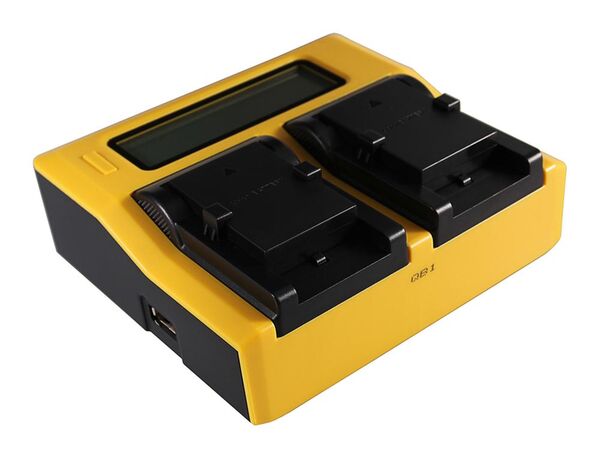 Patona Dual LCD USB Ladegerät für Olympus  Li-10B