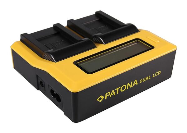 Patona Dual LCD USB Ladegerät für Olympus  Li-70B	     