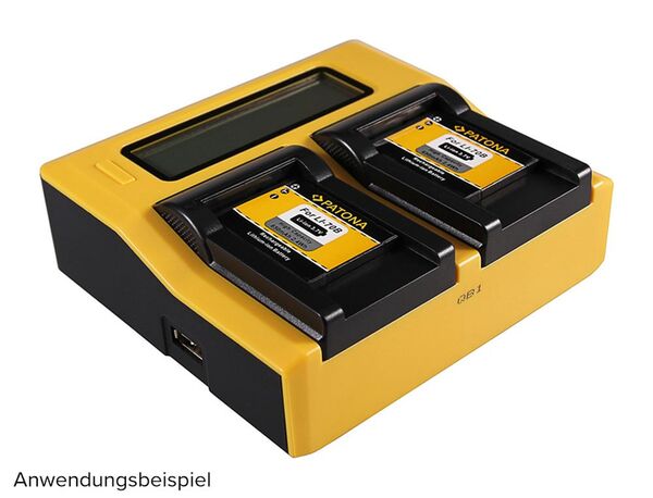 Patona Dual LCD USB Ladegerät für Olympus  Li-70B	     