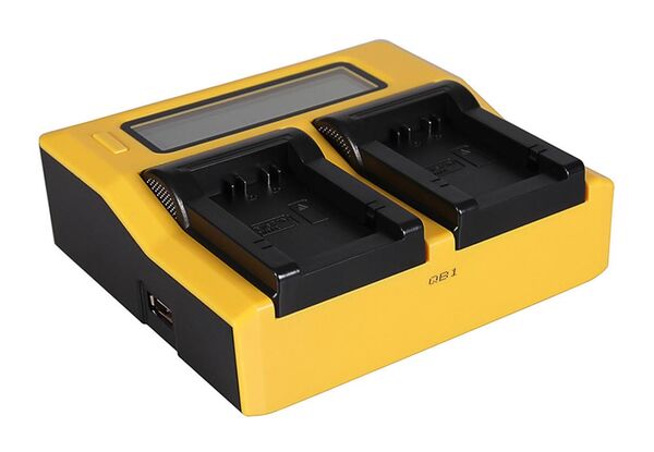 Patona Dual LCD USB Ladegerät für Panasonic  BP-DC9 