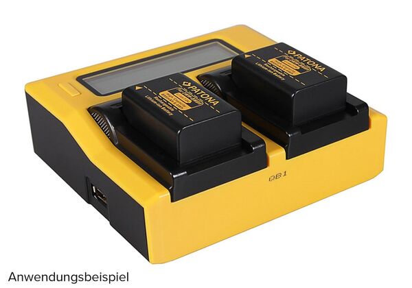 Patona Dual LCD USB Ladegerät für Panasonic  BP-DC9 