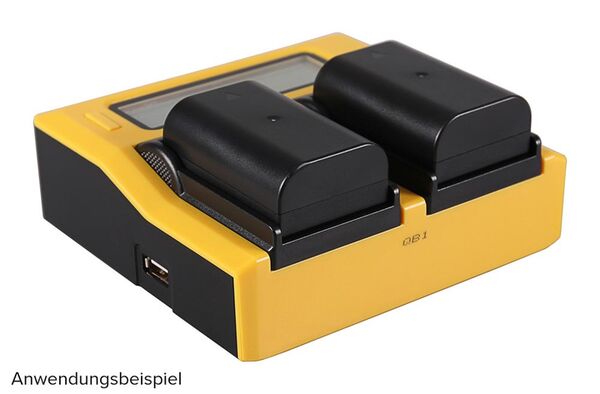 Patona Dual LCD USB Ladegerät für Panasonic  DMW-BLF19