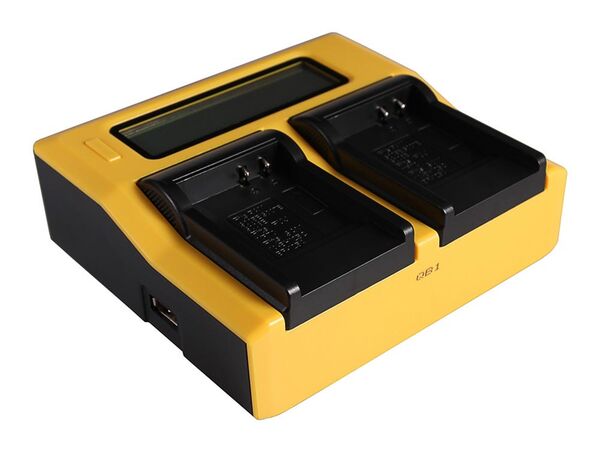 Patona Dual LCD USB Ladegerät für Panasonic  CGA-S007E