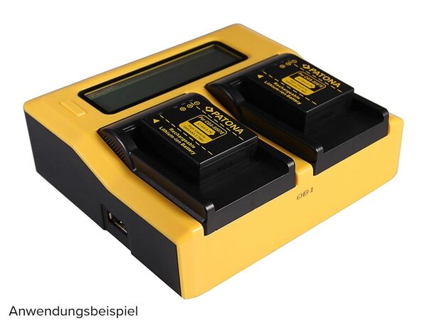 Patona Dual LCD USB Ladegerät für Panasonic  CGA-S007E