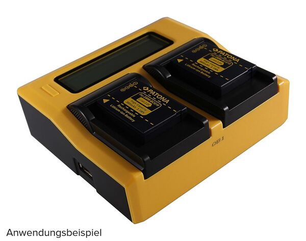Patona Dual LCD USB Ladegerät für Panasonic  DMW-BCF10E