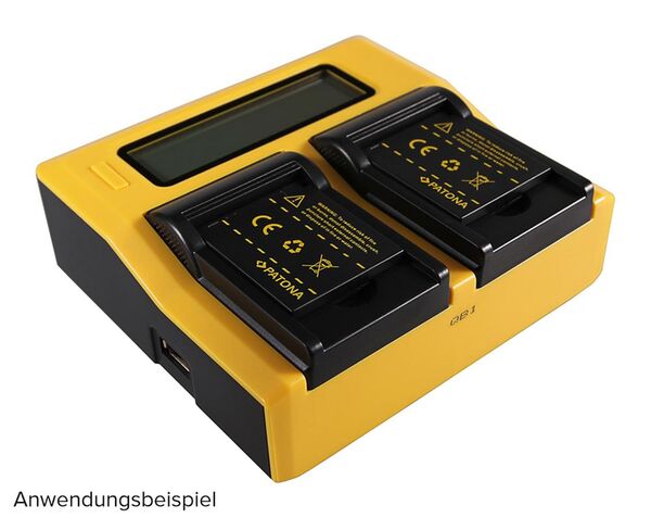 Patona Dual LCD USB Ladegerät für Panasonic  DMW-BCK7