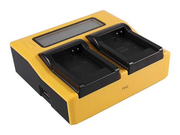 Patona Dual LCD USB Ladegerät für Panasonic  DMW-BCM13 