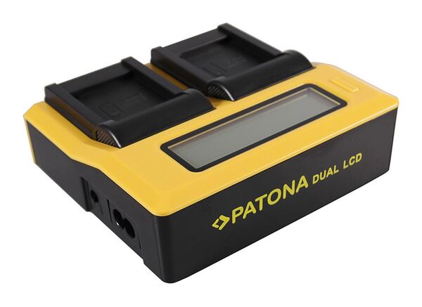 Patona Dual LCD USB Ladegerät für Panasonic  DMW-BCM13 