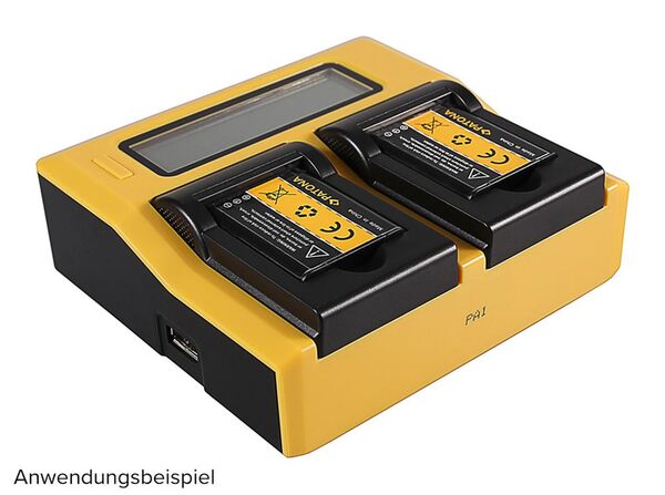 Patona Dual LCD USB Ladegerät für Panasonic  DMW-BCN10
