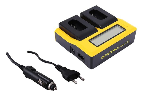 Patona Dual LCD USB Ladegerät für Panasonic  DMW-BLK22